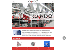 Tablet Screenshot of cando-china.net